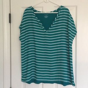 Lane Bryant short sleeved blouse
